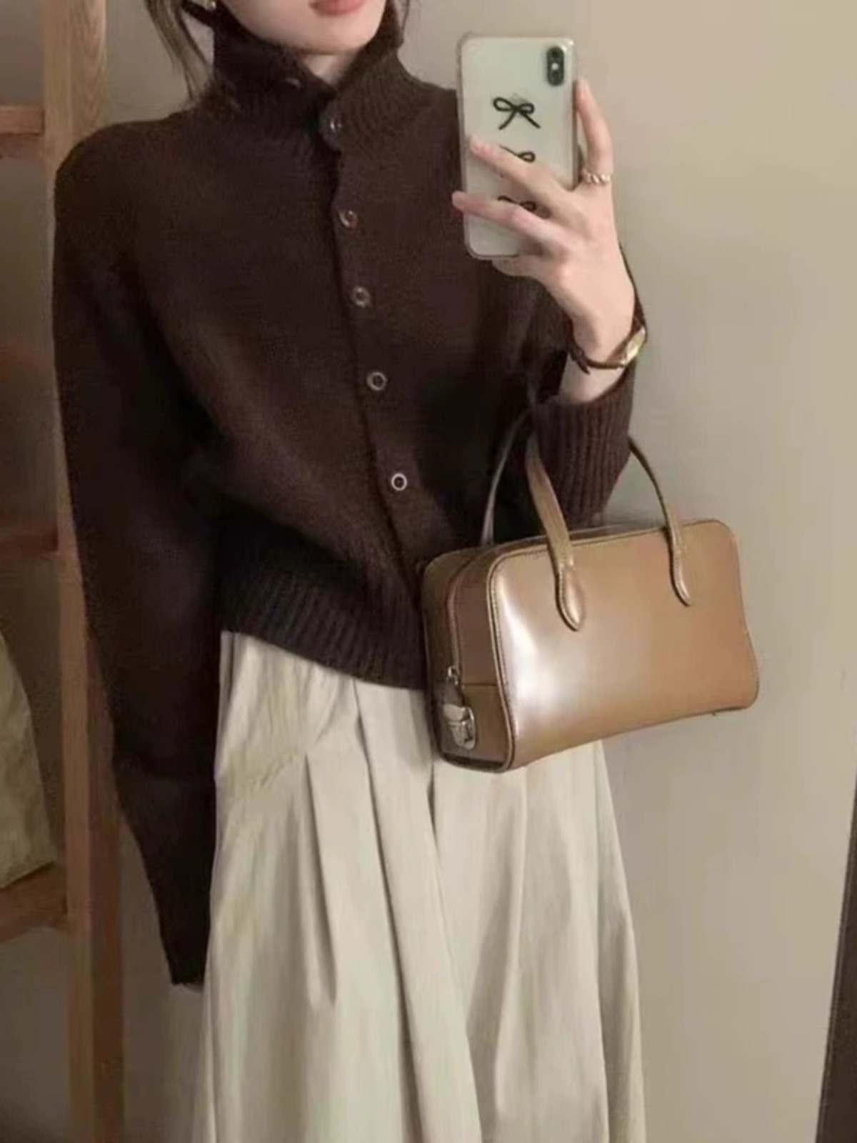 French new turtleneck short ca - Wool Coat Peacoat ulasan dan harga