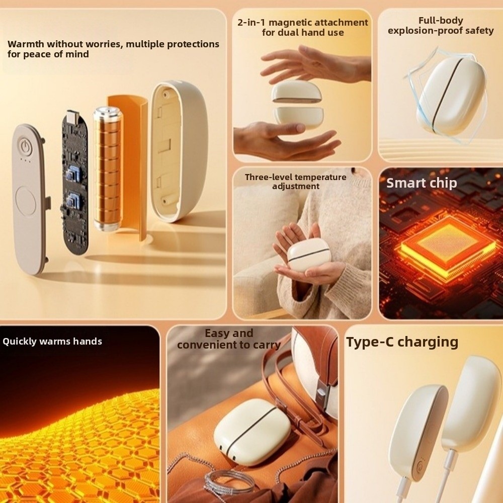 Portable Magnetic Hand Warmer  - Hand Warmer Electric ulasan dan harga